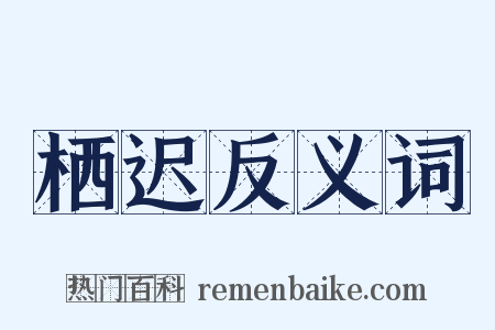 栖迟反义词是什么意思的图片